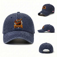 Funny Tiger Lover Baseball Animal Sport Washed Cotton Baseball Cap Inspirational Athletic