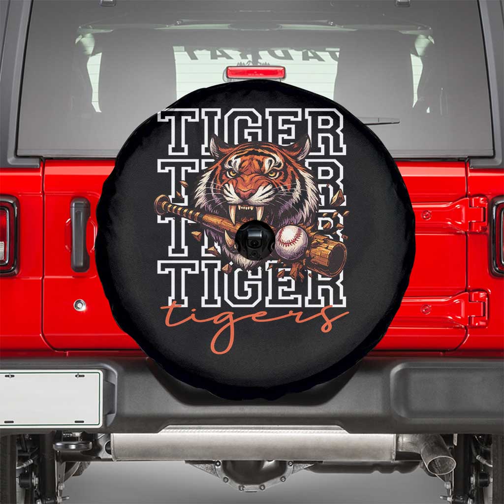 Funny Tiger Lover Baseball Animal Sports Spare Tire Cover Inspirational Athletic - Wonder Print Shop