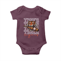 Funny Tiger Lover Baseball Animal Sports Baby Onesie Inspirational Athletic - Wonder Print Shop