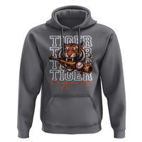 Funny Tiger Lover Baseball Animal Sports Hoodie Inspirational Athletic - Wonder Print Shop
