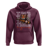 Funny Tiger Lover Baseball Animal Sports Hoodie Inspirational Athletic - Wonder Print Shop