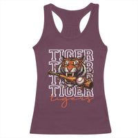 Funny Tiger Lover Baseball Animal Sports Racerback Tank Top Inspirational Athletic - Wonder Print Shop