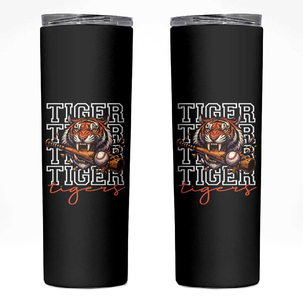 Funny Tiger Lover Baseball Animal Sports Skinny Tumbler Inspirational Athletic - Wonder Print Shop