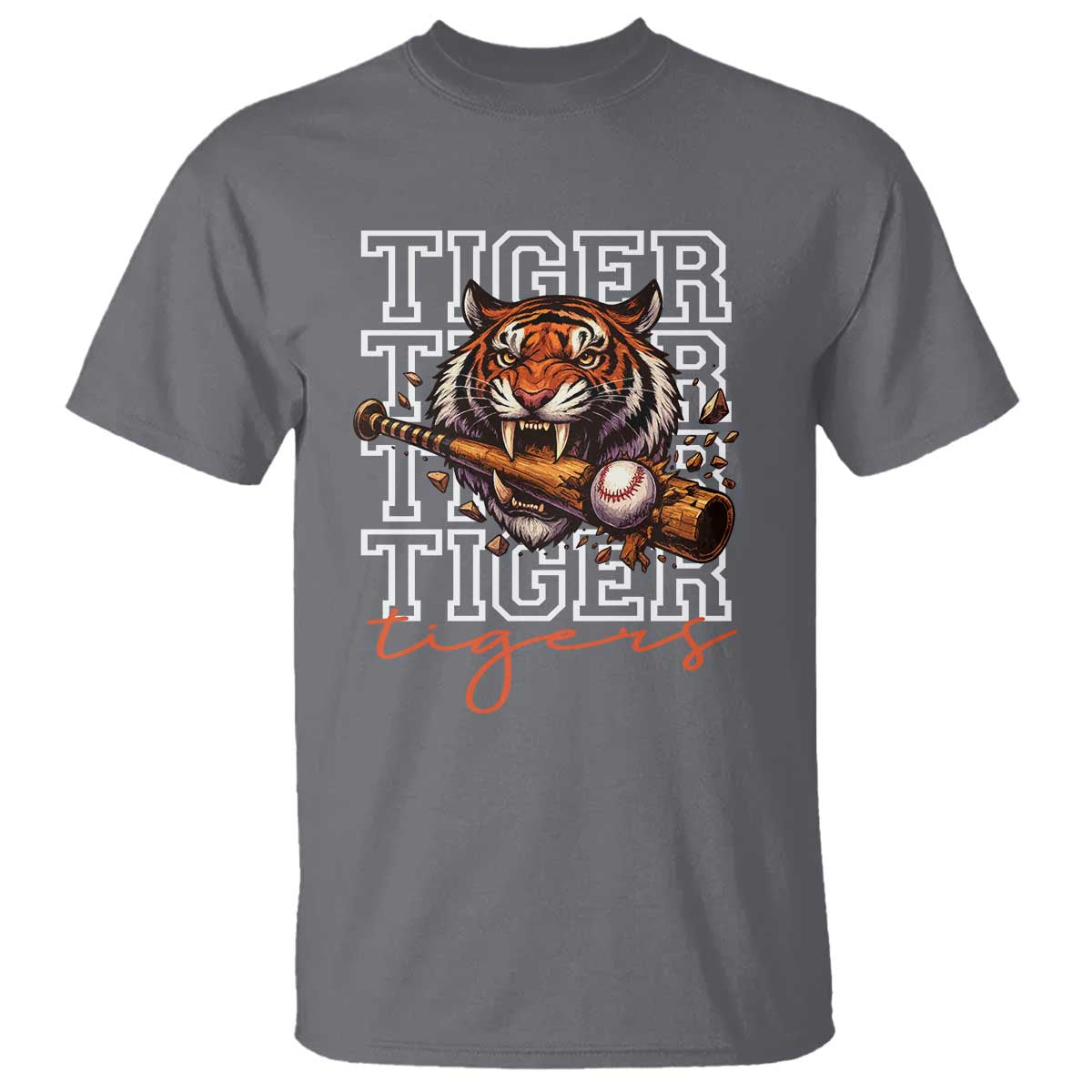 Funny Tiger Lover Baseball Animal Sports T Shirt Inspirational Athletic - Wonder Print Shop
