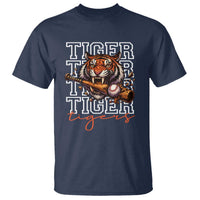 Funny Tiger Lover Baseball Animal Sports T Shirt Inspirational Athletic - Wonder Print Shop