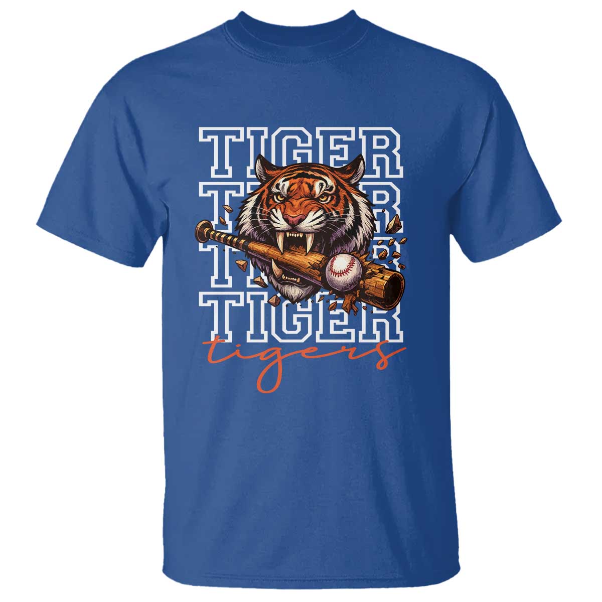 Funny Tiger Lover Baseball Animal Sports T Shirt Inspirational Athletic - Wonder Print Shop