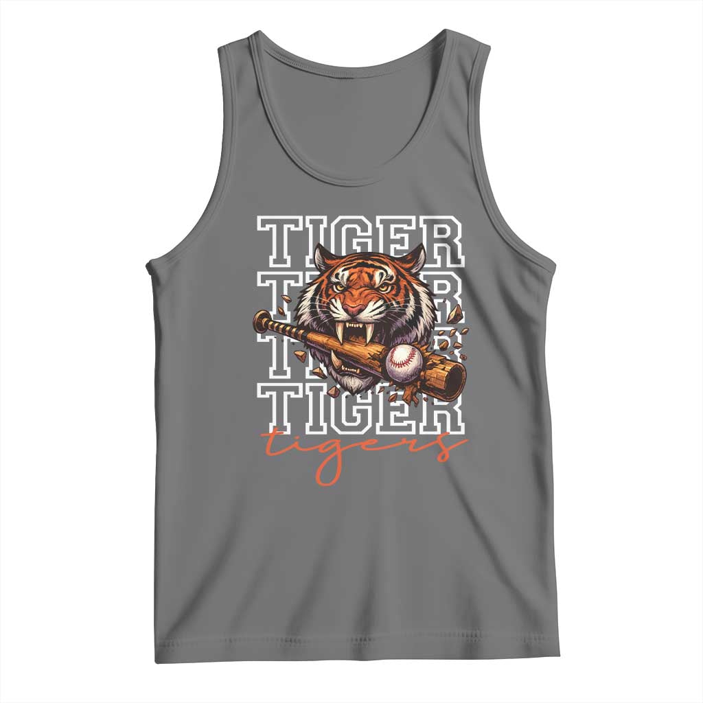 Funny Tiger Lover Baseball Animal Sports Tank Top Inspirational Athletic - Wonder Print Shop