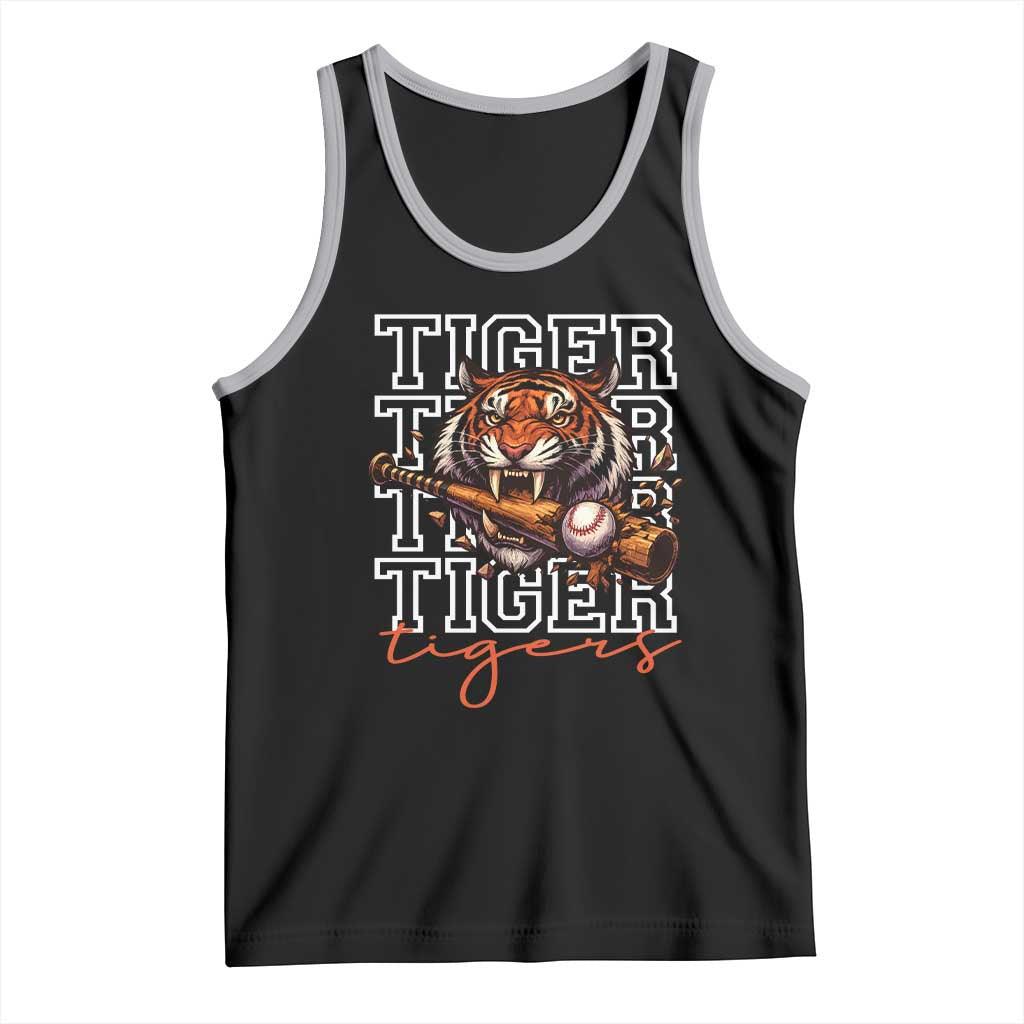 Funny Tiger Lover Baseball Animal Sports Tank Top Inspirational Athletic - Wonder Print Shop