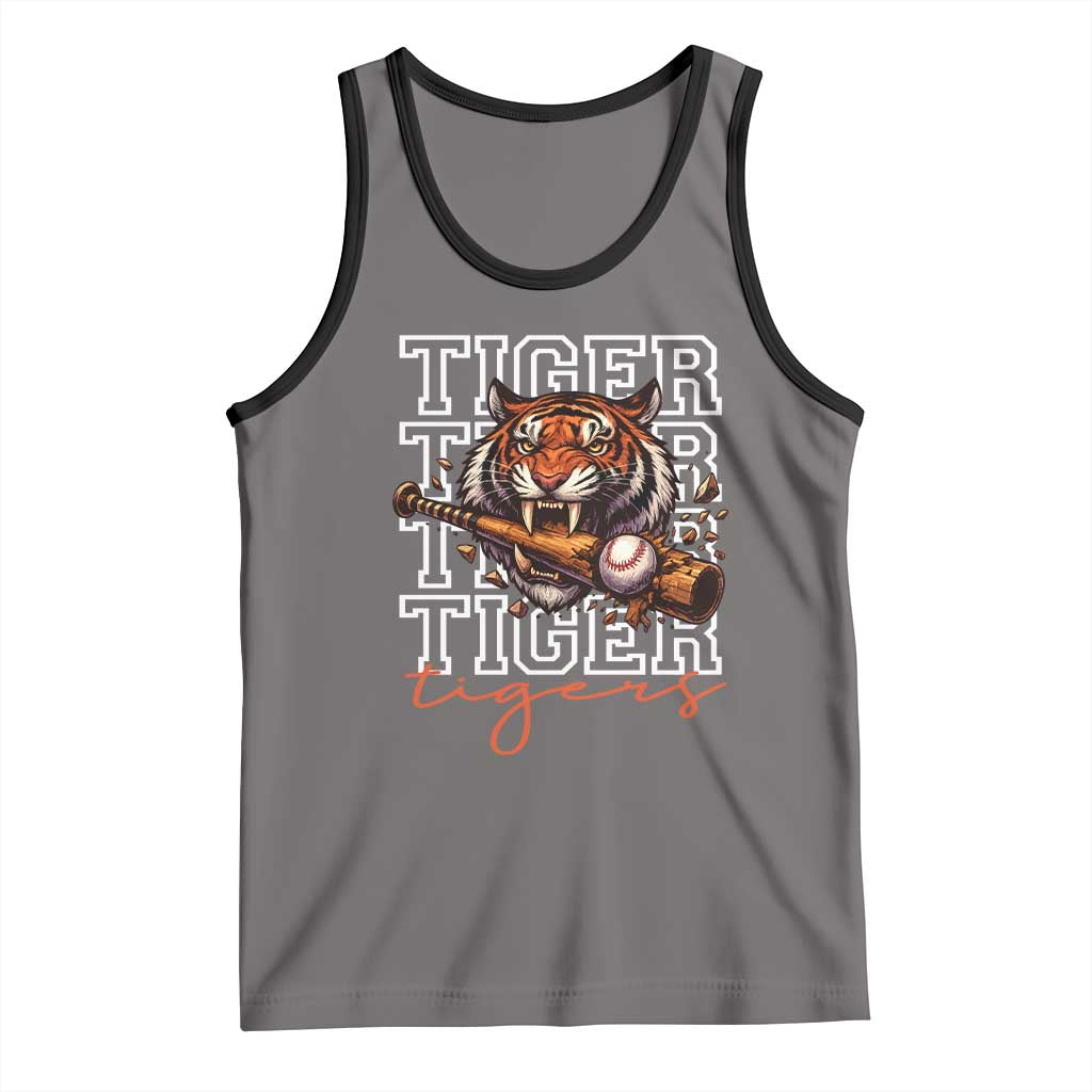 Funny Tiger Lover Baseball Animal Sports Tank Top Inspirational Athletic - Wonder Print Shop
