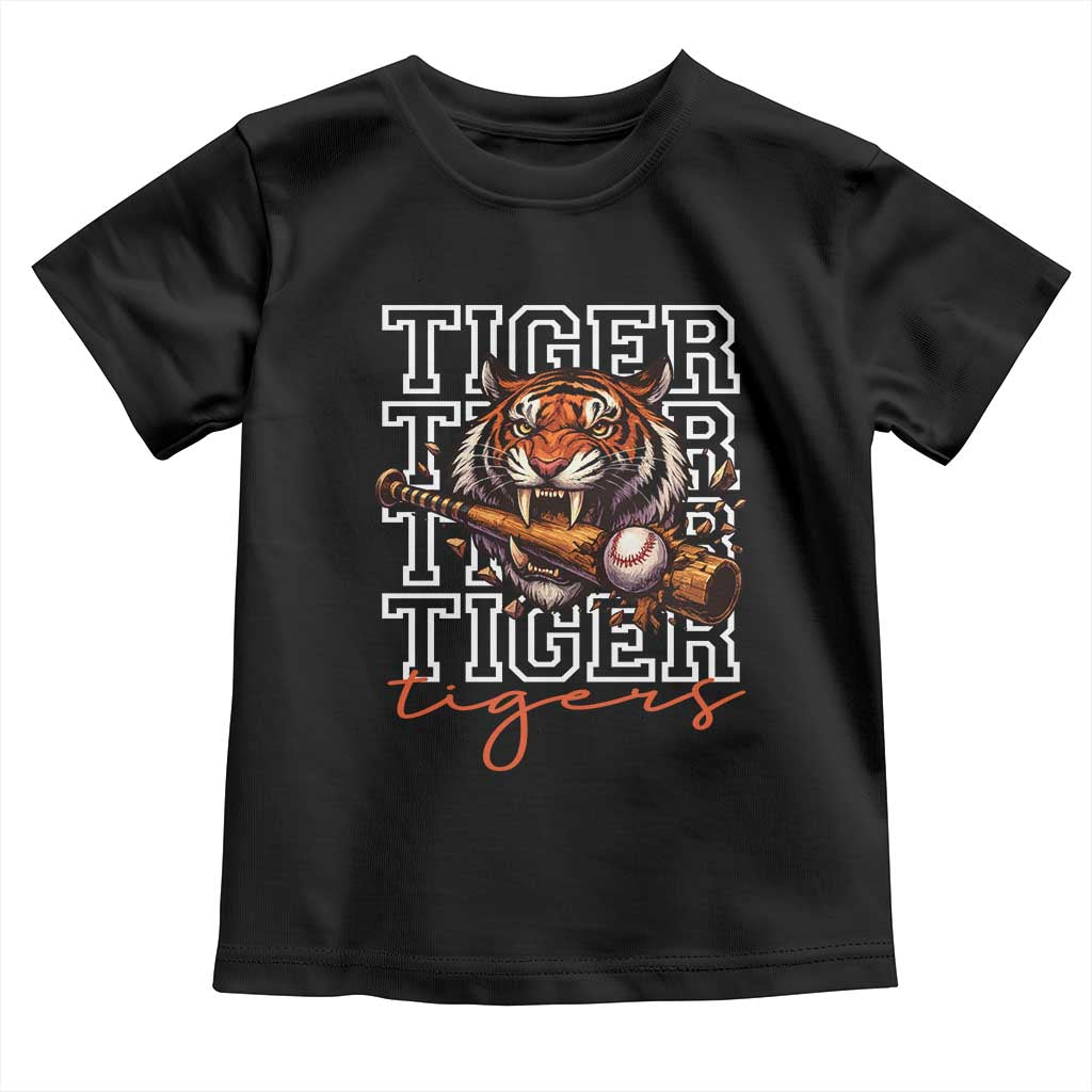 Funny Tiger Lover Baseball Animal Sports Toddler T Shirt Inspirational Athletic - Wonder Print Shop