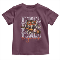 Funny Tiger Lover Baseball Animal Sports Toddler T Shirt Inspirational Athletic - Wonder Print Shop
