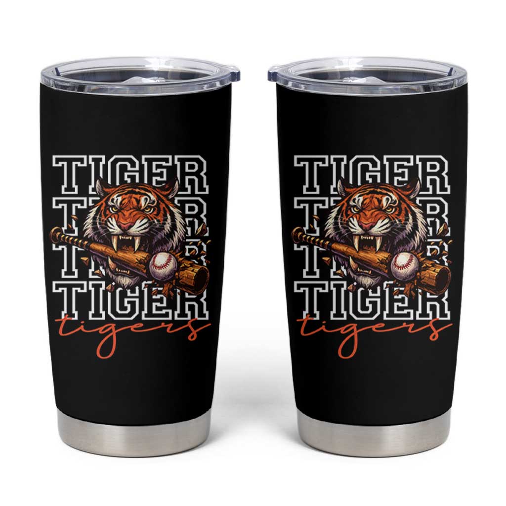 Funny Tiger Lover Baseball Animal Sports Tumbler Cup Inspirational Athletic - Wonder Print Shop