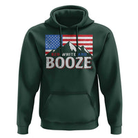 Funny Red White And Booze Hoodie 4th Of July Beer American Flag - Wonder Print Shop