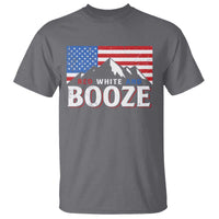 Funny Red White And Booze T Shirt 4th Of July Beer American Flag - Wonder Print Shop