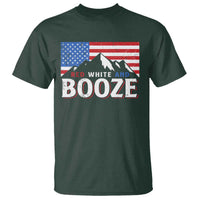 Funny Red White And Booze T Shirt 4th Of July Beer American Flag - Wonder Print Shop