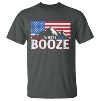Funny Red White And Booze T Shirt 4th Of July Beer American Flag - Wonder Print Shop