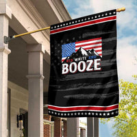 Funny Red White And Booze Garden Flag 4th Of July Beer American Flag