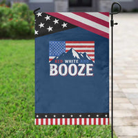 Funny Red White And Booze Garden Flag 4th Of July Beer American Flag