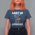 Funny 4th Of July Bigfoot Lost In America T Shirt For Women Patriotic Sasquatch Rocket Footprint Fireworks - Wonder Print Shop