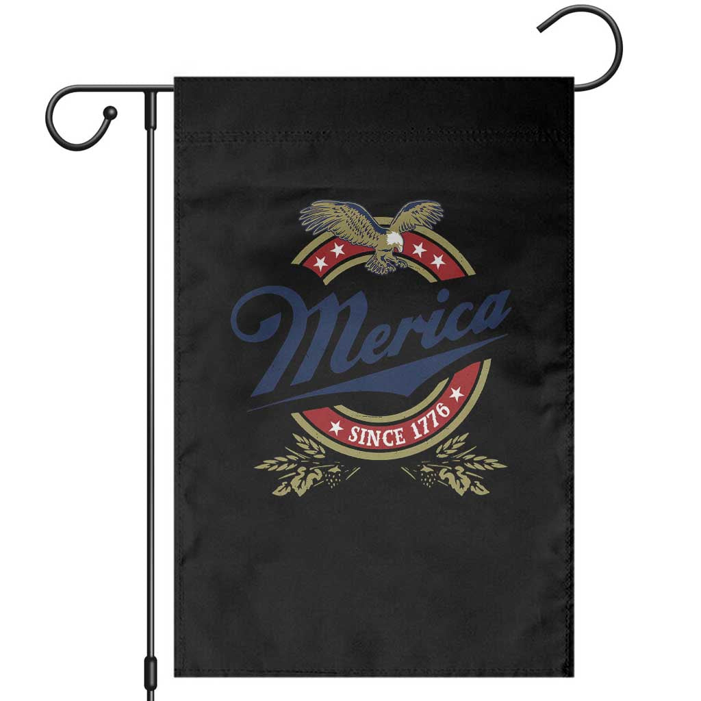 Funny Merica Since 1776 Garden Flag 4th of July Beer Lover Eagle - Wonder Print Shop
