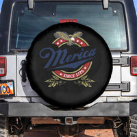 Funny Merica Since 1776 Spare Tire Cover 4th of July Beer Lover Eagle - Wonder Print Shop