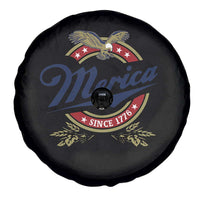 Funny Merica Since 1776 Spare Tire Cover 4th of July Beer Lover Eagle - Wonder Print Shop