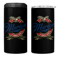 Funny Merica Since 1776 4 in 1 Can Cooler Tumbler 4th of July Beer Lover Eagle - Wonder Print Shop