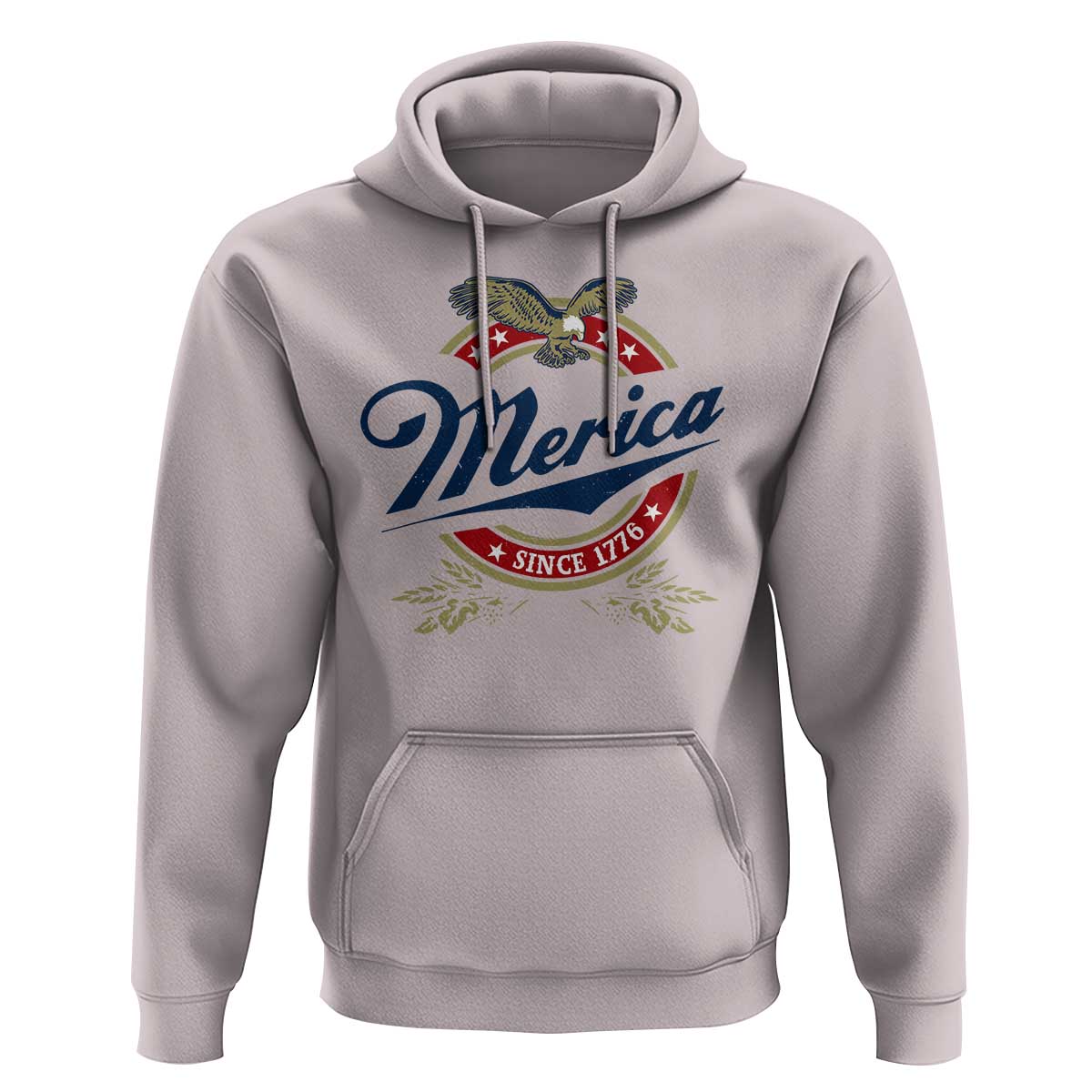 Funny Merica Since 1776 Hoodie 4th of July Beer Lover Eagle - Wonder Print Shop