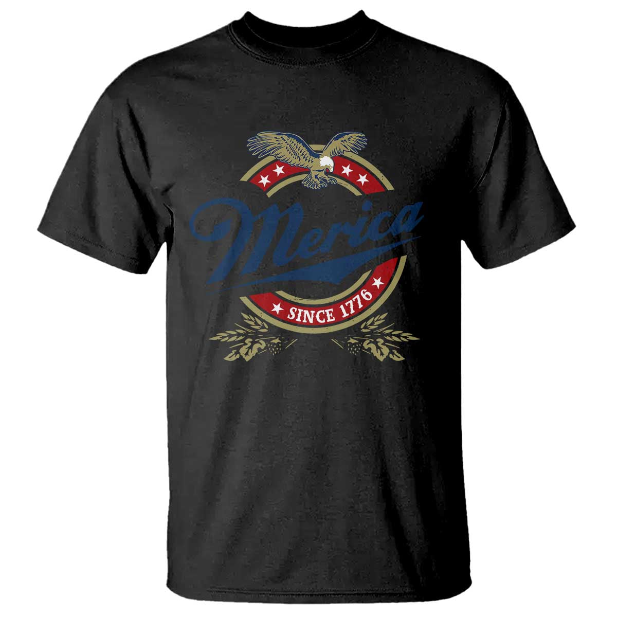 Funny Merica Since 1776 T Shirt 4th of July Beer Lover Eagle - Wonder Print Shop