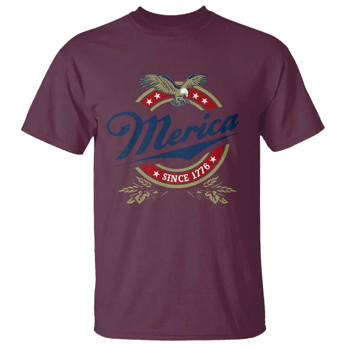 Funny Merica Since 1776 T Shirt 4th of July Beer Lover Eagle - Wonder Print Shop