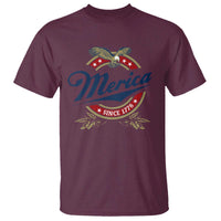 Funny Merica Since 1776 T Shirt 4th of July Beer Lover Eagle - Wonder Print Shop