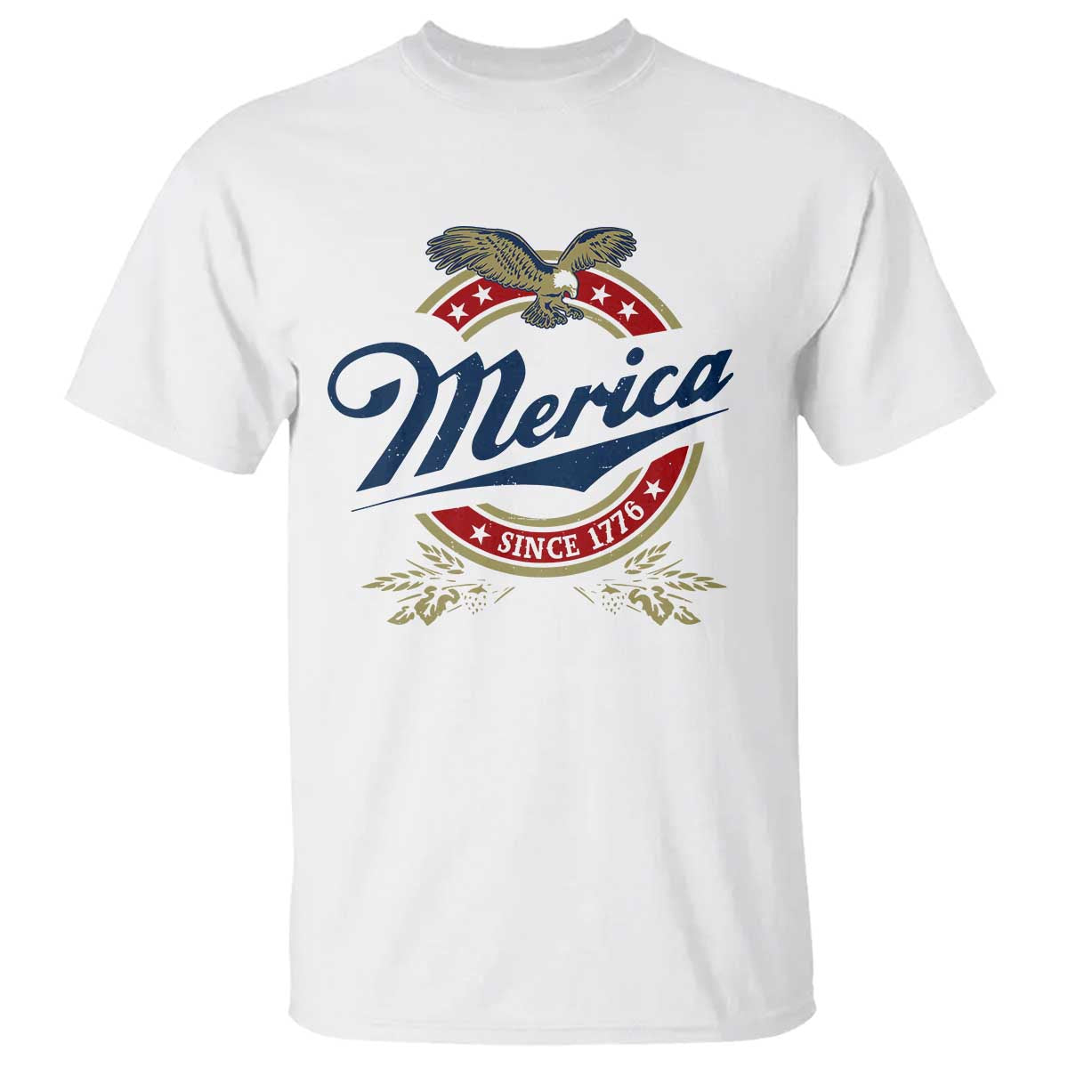 Funny Merica Since 1776 T Shirt 4th of July Beer Lover Eagle - Wonder Print Shop