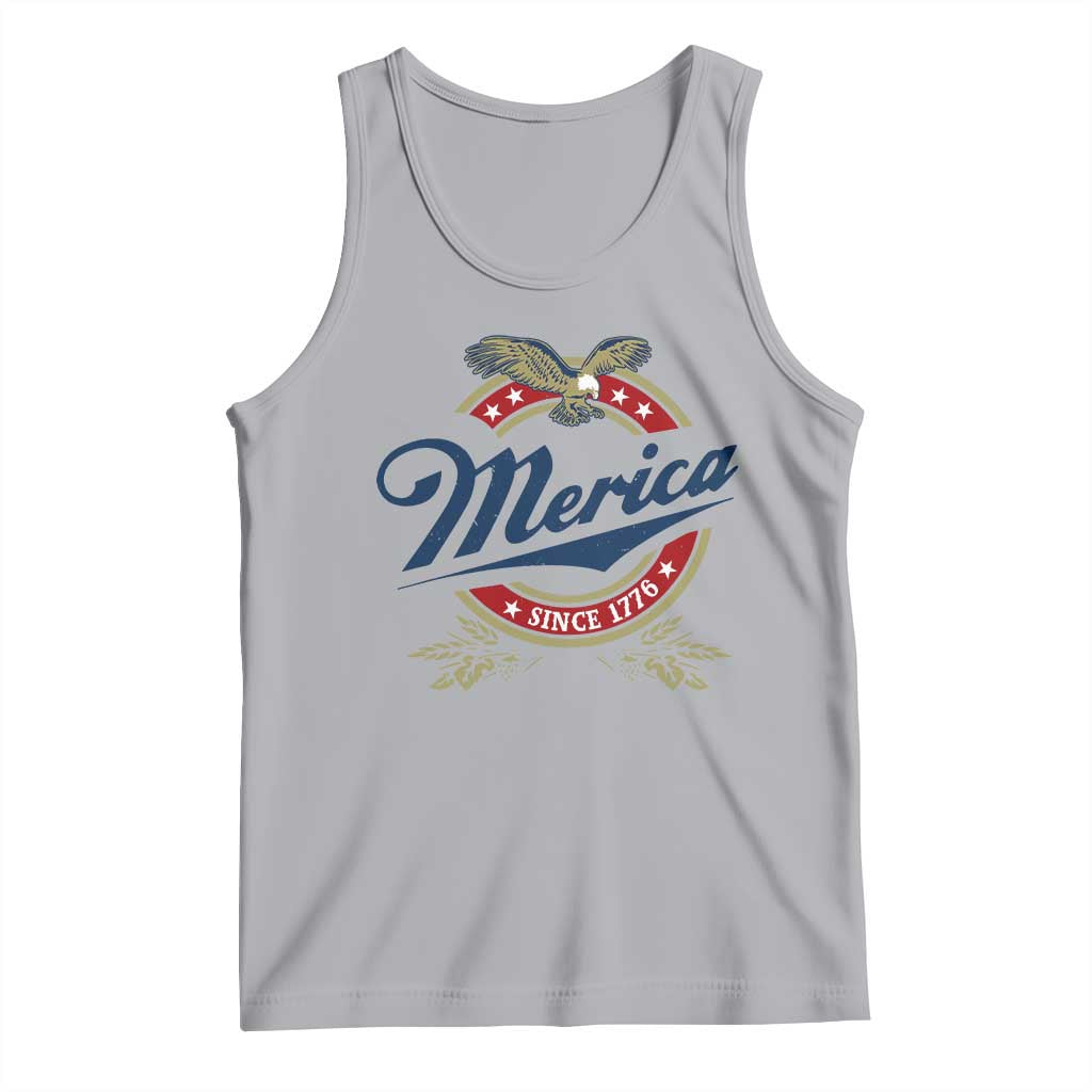 Funny Merica Since 1776 Tank Top 4th of July Beer Lover Eagle - Wonder Print Shop