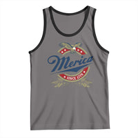 Funny Merica Since 1776 Tank Top 4th of July Beer Lover Eagle - Wonder Print Shop