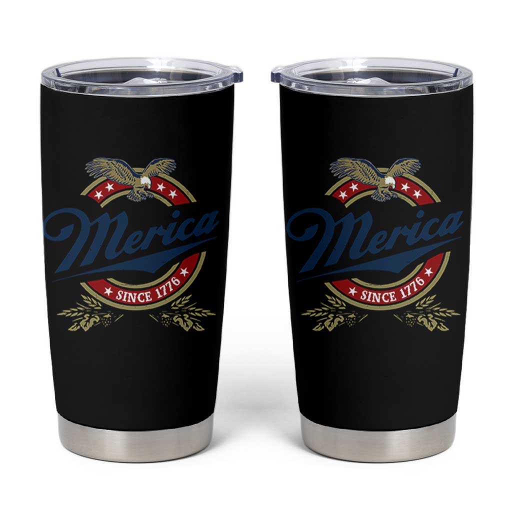 Funny Merica Since 1776 Tumbler Cup 4th of July Beer Lover Eagle - Wonder Print Shop