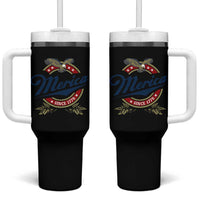 Funny Merica Since 1776 Tumbler With Handle 4th of July Beer Lover Eagle - Wonder Print Shop