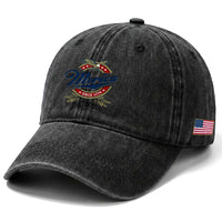 Funny Merica Since 1776 Washed Cotton Baseball Cap 4th of July Beer Lover Eagle