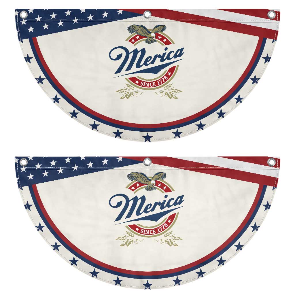 Funny Merica Since 1776 Patriotic Fan Flag 4th of July Beer Lover Eagle