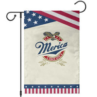 Funny Merica Since 1776 Garden Flag 4th of July Beer Lover Eagle