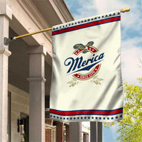 Funny Merica Since 1776 Garden Flag 4th of July Beer Lover Eagle