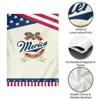 Funny Merica Since 1776 Garden Flag 4th of July Beer Lover Eagle