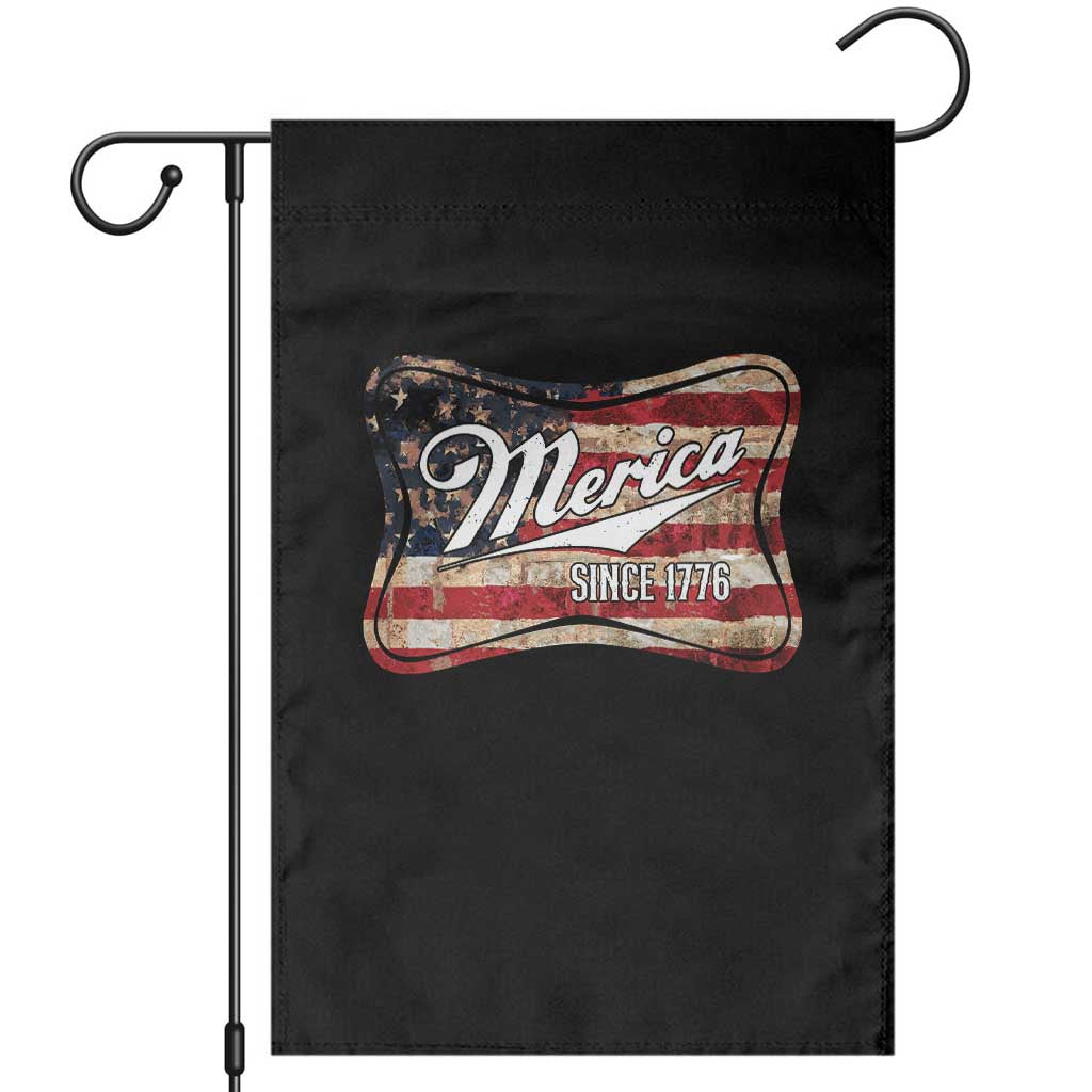 Funny Merica Since 1776 Garden Flag 4th of July Beer Lover American Flag - Wonder Print Shop