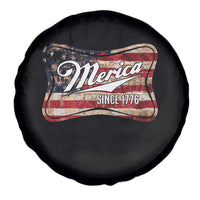 Funny Merica Since 1776 Spare Tire Cover 4th of July Beer Lover American Flag - Wonder Print Shop