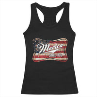 Funny Merica Since 1776 Racerback Tank Top 4th of July Beer Lover American Flag - Wonder Print Shop