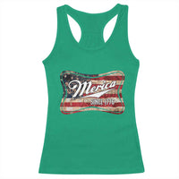 Funny Merica Since 1776 Racerback Tank Top 4th of July Beer Lover American Flag - Wonder Print Shop
