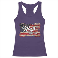 Funny Merica Since 1776 Racerback Tank Top 4th of July Beer Lover American Flag - Wonder Print Shop