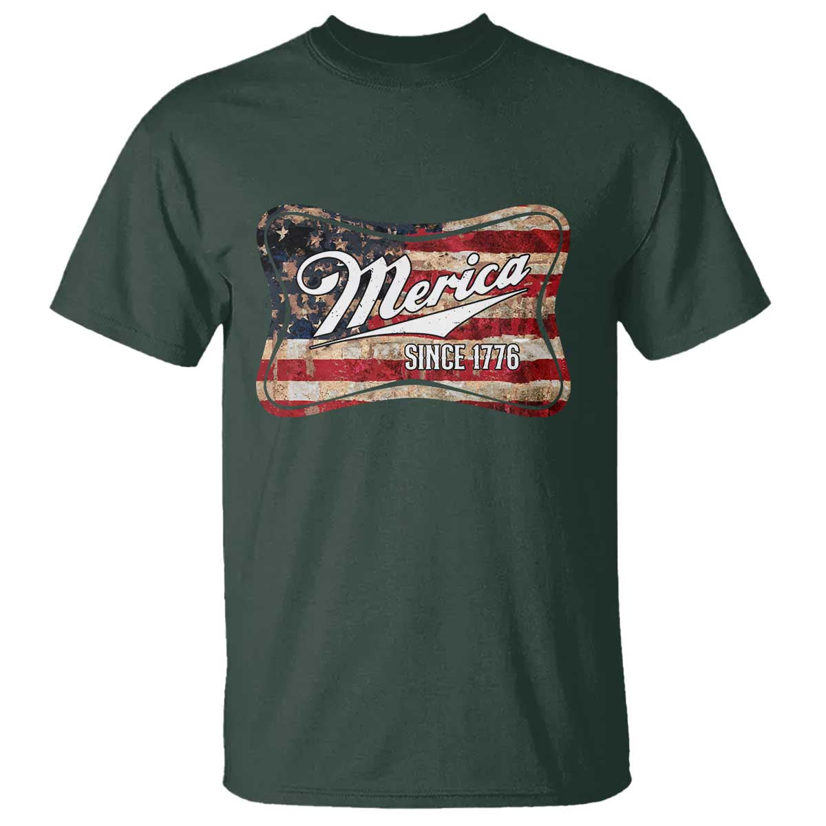 Funny Merica Since 1776 T Shirt 4th of July Beer Lover American Flag - Wonder Print Shop
