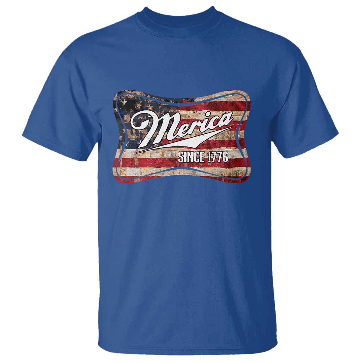 Funny Merica Since 1776 T Shirt 4th of July Beer Lover American Flag - Wonder Print Shop