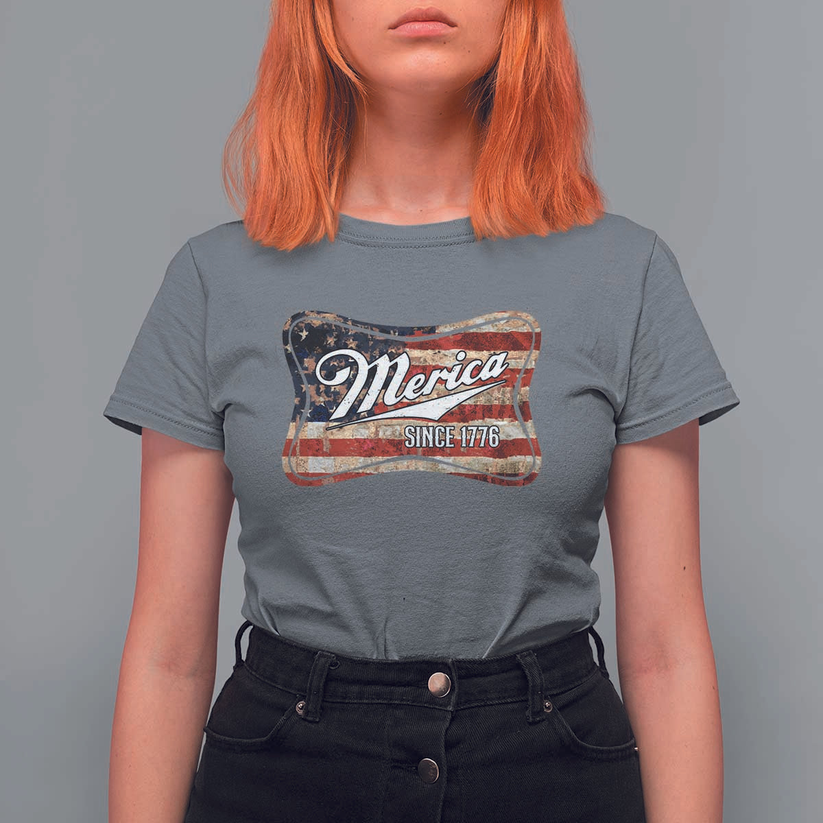 Funny Merica Since 1776 T Shirt For Women 4th of July Beer Lover American Flag - Wonder Print Shop