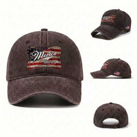 Funny Merica Since 1776 Washed Cotton Baseball Cap 4th of July Beer Lover American Flag